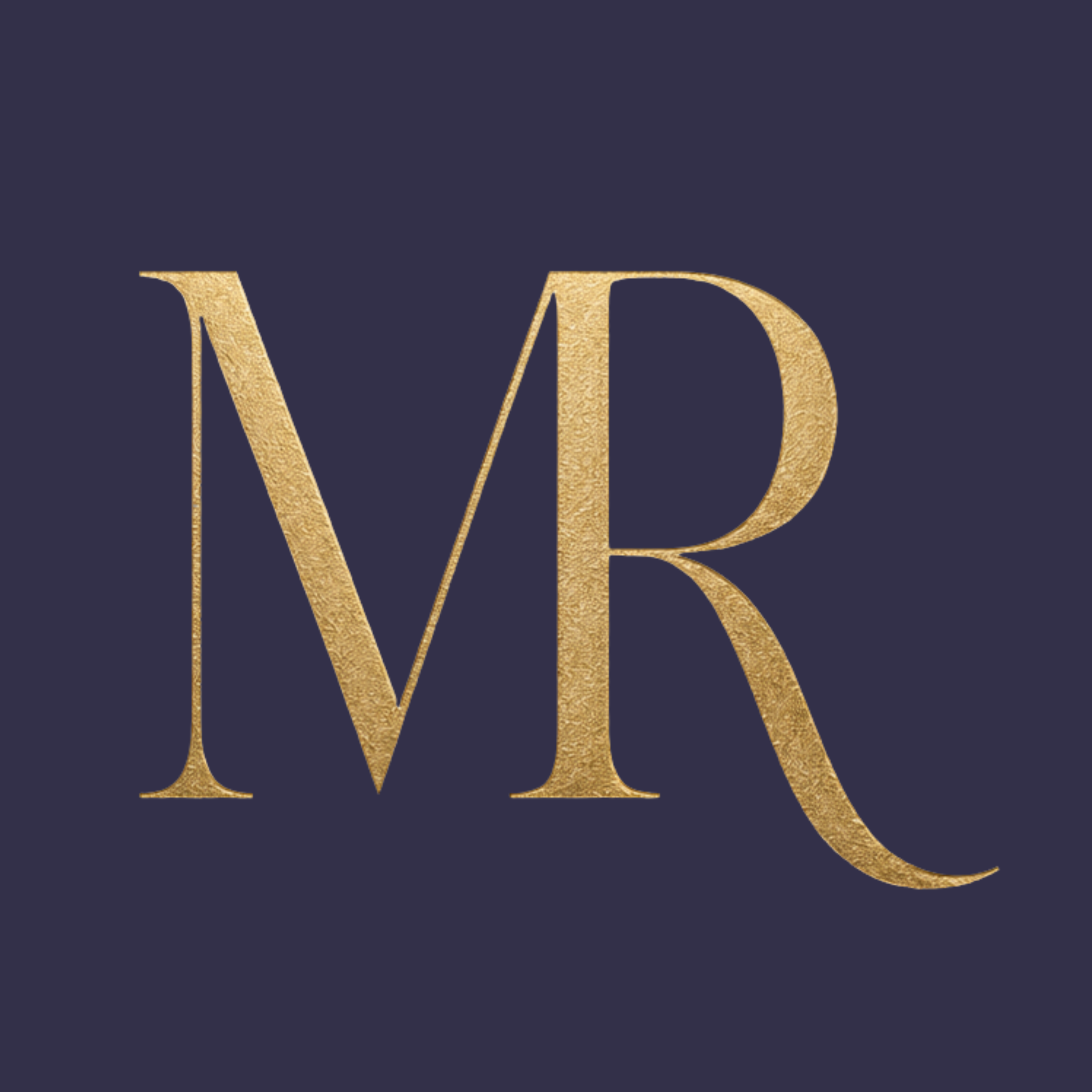MR Logo — On Blue